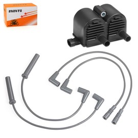 Dual-Fire Ignition coil & Spark Plug Wire Cap for Sportster 883 1200 1998-2003 31646-98