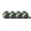 Grizzly Bear Tire Valve Stem Caps (Olive Green Background) -