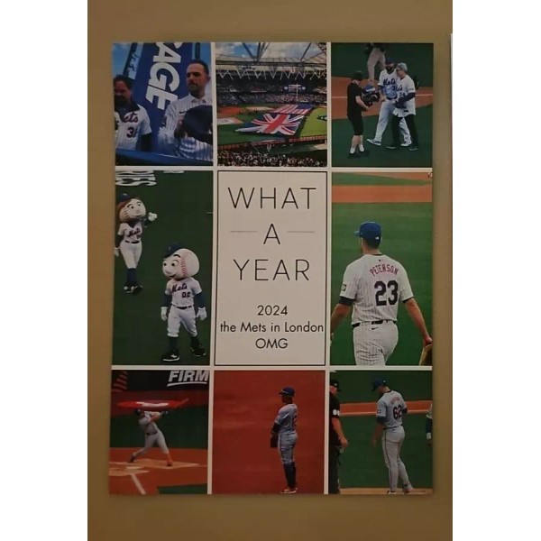 NEW YORK METS Card Mets in London 2024 5x7 premium