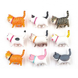 Cat Refrigerator Magnet, Suitable for Whiteboards,Maps, Offices, Home Decoration Refrigerator Magnets,9pcs