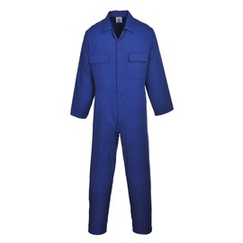 Portwest Euro Work Polykatoen Overall, Royal Blau, M