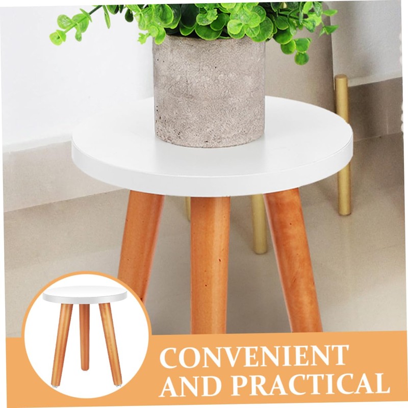 VICASKY Wooden Flowerpot Pedestal Stand Decorative Plant Display Stool for