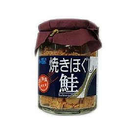 Salmon Flakes, Bottled, Made in Hokkaido, Autumn Salmon, Made in Hokkaido, Grilled Unbleached Salmon, 1 Bottle, Shake Flakes