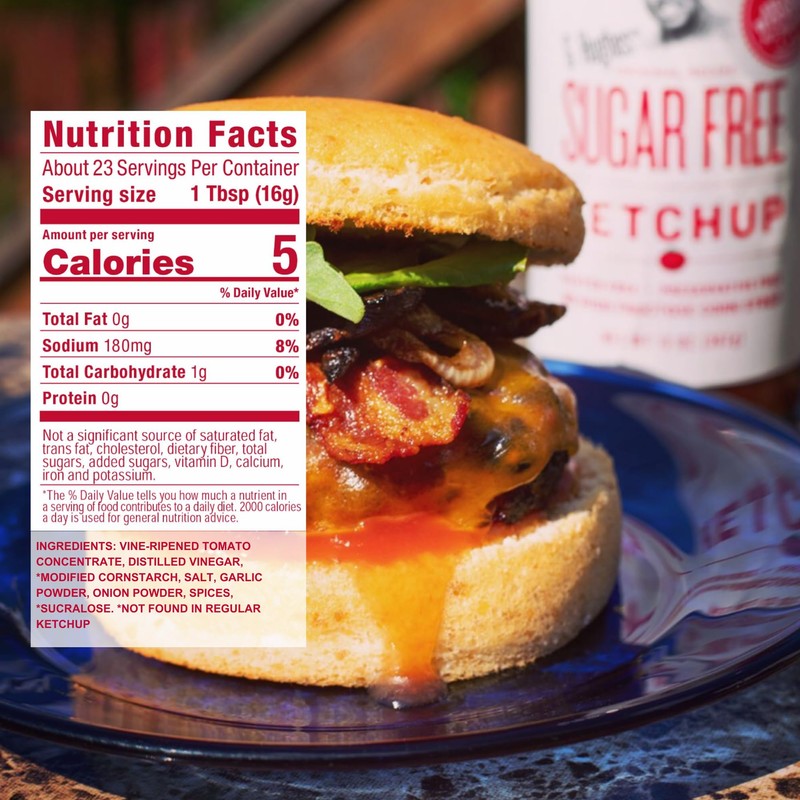 G Hughes Sugar Free Ketchup - Gluten Free, Preservation Free,
