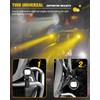 BraveWAY 60W 20000LM Motorcycle Fog Lights, LED Motorcycle Auxiliary Lights,