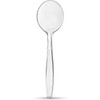 Plasticpro Clear Plastic Soup Spoons Disposable Cutlery Medium Weight Utensils