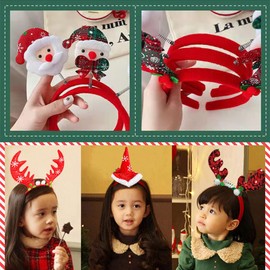 Christmas Headband, Set of 9, Hair Band, Christmas Tree, Costume, Squirrel Costume, Cute, Hair Ornament, Christmas Headband, For Kids, Adults, Party