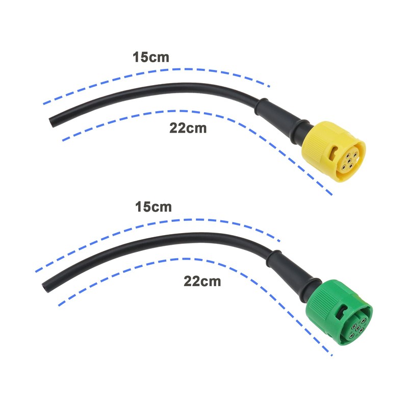 OTOTEC 4Pcs Trailer Rear Light Connector 5 Pin Connector Cable