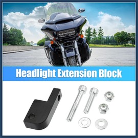 INFINAUTO 1 Set Headlight Extension Block for Harley Davidson Dyna T-Sport 39-49mm Fairing Front End Headlight Mounting Block Stylish Design