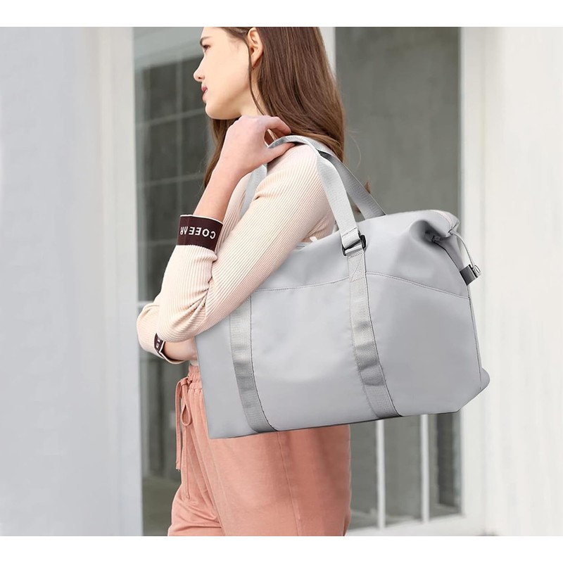 Sports Gym Bag for Women, Duffle Bag with Wet Pocket