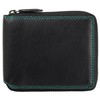 Visconti Spectrum Picasso Zip Around Leather Wallet RFID and Tap