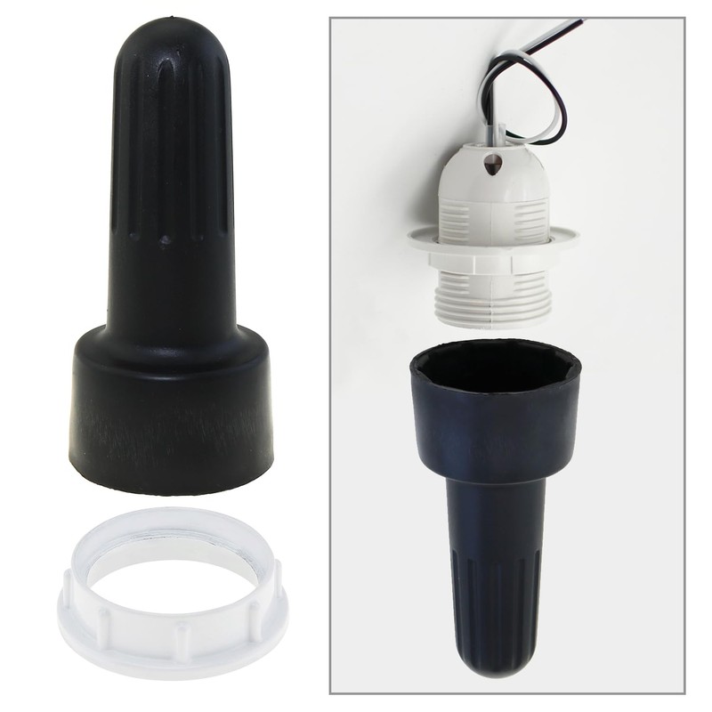 LUORNG 2PCS E26 Lampshade Socket Ring Removal Tool Medium Base