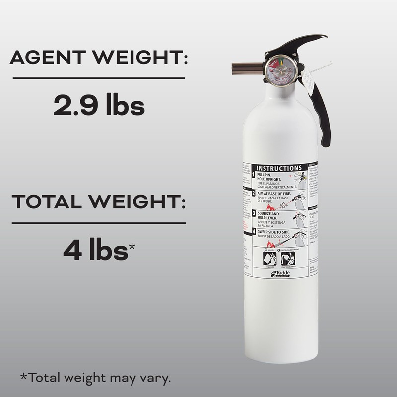 Kidde Fire Extinguisher for Vehicles, Cars, Trucks, Single-Use 10BC