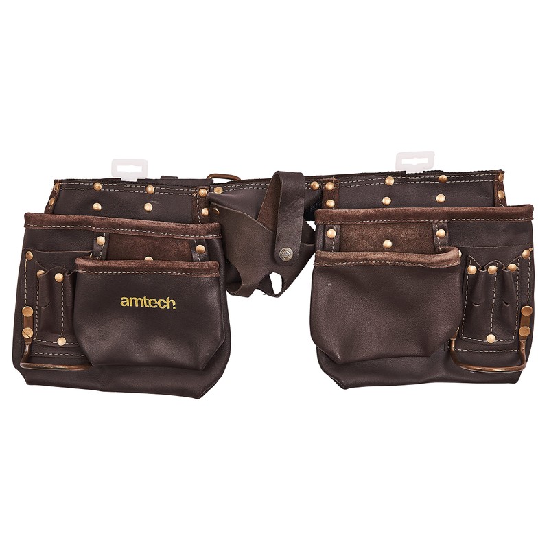 Amtech N1045 12 Pocket Heavy Duty Leather Tool Belt