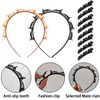 SSKHE 2 Pcs Headband with Clips,8 Pcs Double Bangs Hairpins,Multi