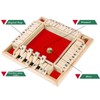 DC-BEAUTIFUL Shut The Box Dice Game, 2-4 Players Classic Board