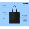 Q-TEES QTB Large Blank Heavy Duty Reusable Canvas Tote Shopping