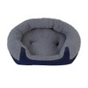 Cama para Perro con Forro acolchonado (Small, Azul)