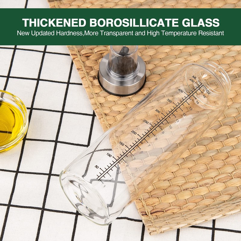 Oil Bottles Oil Dispenser for kitchen 17oz 2 Pack, Oil