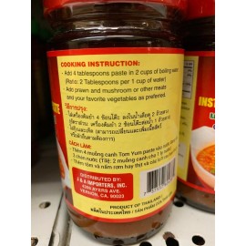 Double Horses [4 Jars x 8 oz] THAI Instant Hot and Sour TOM YUM Soup Paste Natural Bouillon