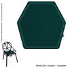 Eco felt cushion suitable for Magis Chair One – underside