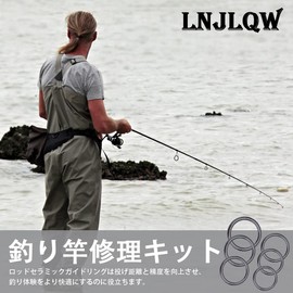 LNJLQW 10 Size 20pcs Diameter 4-30mm Rod Guide Rod Repair Kit Fishing Rod Repair Kit Fishing Rod Guide Repair Kit Ceramic Guide Ring Replacement Kit Rod Repair Kit