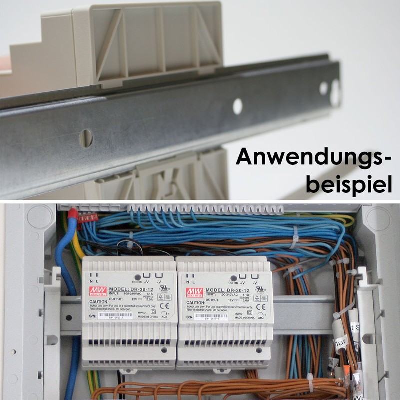 MEAN WELL DR-4512 AC-DC Conv, DIN Rail, 1 O/P, 42W,
