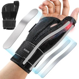 Laki 라키 스플린트 오른손 손목 터널용 경량 소프트 보호대 건염 염 CMC 그레이 사이즈 L L/XL [Left Hand] Laki Splint Right Hand Lightweight Soft Wrist Tunnel Support Brace for Tendonitis CMC Gray Size L L/XL [Left Hand]