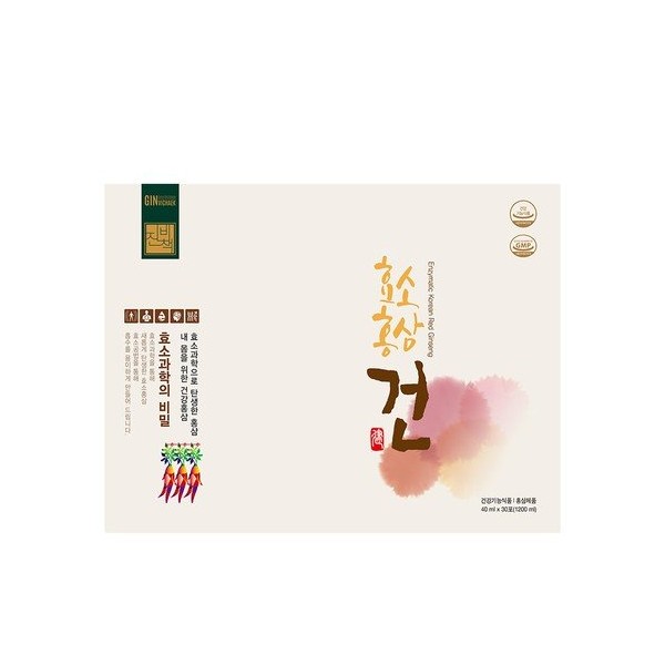 Jinbichaek Enzyme Red Ginseng Dried 40ml x 30 Packets Red