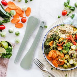 Fackelmann 682362 Clip-on Salad Servers Plastic Blue