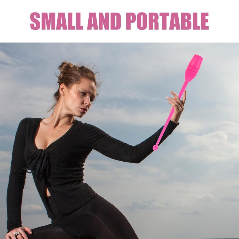 Toddmomy 2pcs Artistic Gymnastic Stick Rhythmic Gymnastics Stick Colored Gymnastics