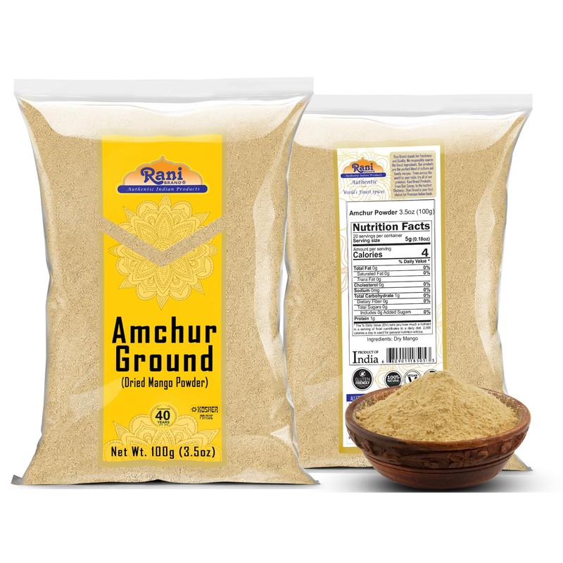 Rani Amchur (Mango) Ground Powder Spice 3.5oz (100g) ~ All