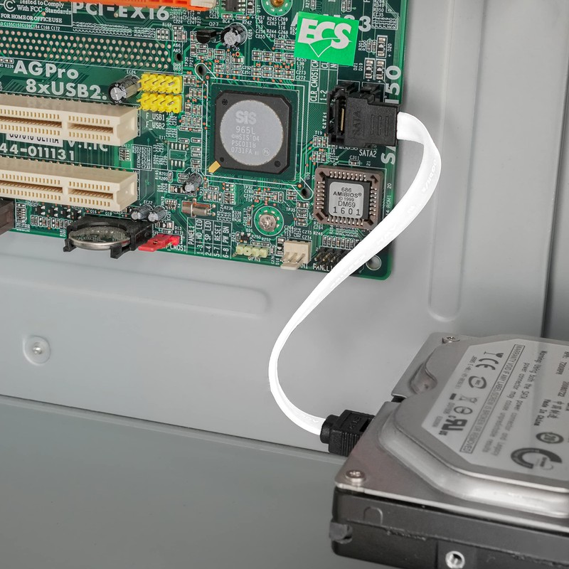 BIGtec 1 m SATA Cable S-ATA III Data Cable Connection