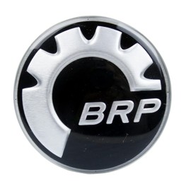 BRP Can-Am Ski-Doo New OEM Round Gear Logo Decal Hood Emblem 48 MM, 516008738