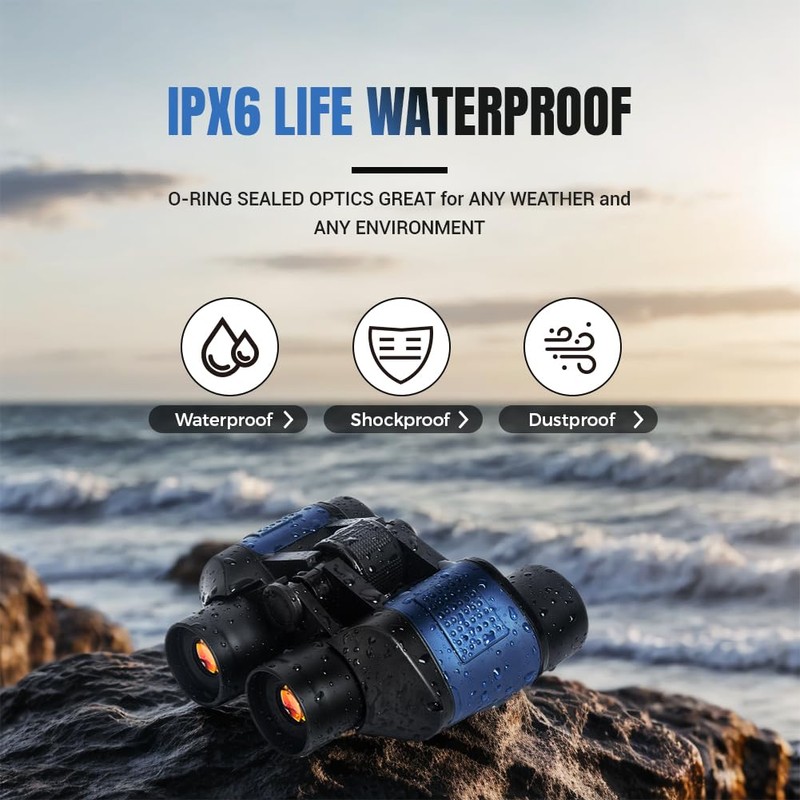 20x50 Binoculars for Adults, with Bak4 Prism and Fmc Lens,