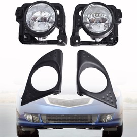 SEBLAFF - Paquete de 2 luces antiniebla transparentes para el pasajero y el lado del conductor de repuesto para Acura TSX 2009-2010