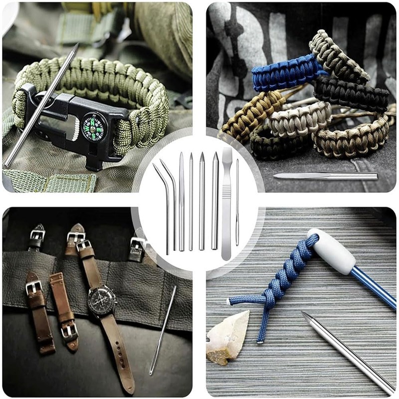 Paracord Needle Stainless Steel Sewing Tools Hand Sewing Needle Scraper