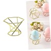 FRCOLOR Stylish Powder Puff Stand 2pcs Stainless Steel Holder Bracket