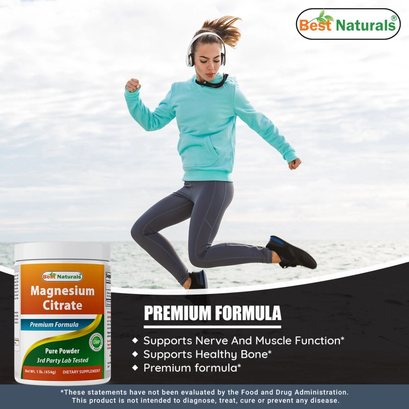 Citrato de magnesio Best Naturals 1 lb