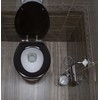 Design House 561241-BLK Dalton Soft Close Rustic Round Toilet Seat,