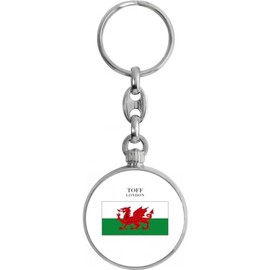 Toff London Wales Flag Keyring