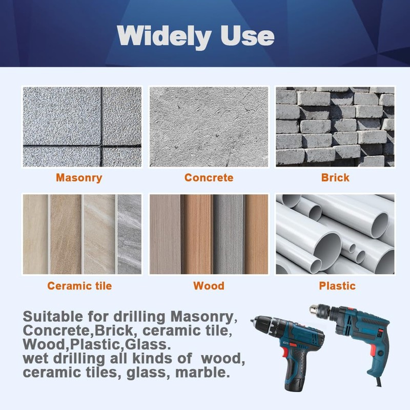 BRSCHNITT Carbide Drill Bit Set - Dry Drill Bit Set