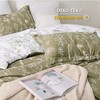 Bedsure Queen Comforter Set - Olive Green Comforter, Cute Floral