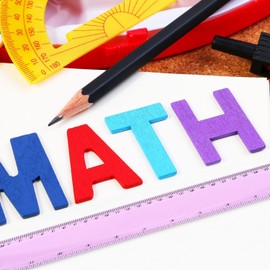 eBoot Plastic Ruler Straight Ruler Plastic Measuring Tool 12 Inches and 6 Inches, 2 Pieces (Pink Purple)