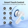 Wireless Bluetooth 5.4 Earbuds,ENC/ANC Noise Cancelling Earphones,LED Full Screen Smart