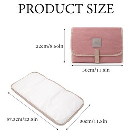Baby Changing Mat Foldable Waterproof Travel Changing Mat Portable Foldable Nappy Changing Pad Suitable Outing Trip Nappy Changing for Babies