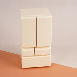 KARLOR Mini Fridge, Miniature Dollhouse Fridge Mini Furniture Miniature Model Kitchen Scene Dollhouse Furniture 1:12 Furniture for Dolls Dollhouse Decoration