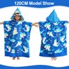 BITOYO Bath Poncho with Hood, Extra Large Towel Kids Microfibre