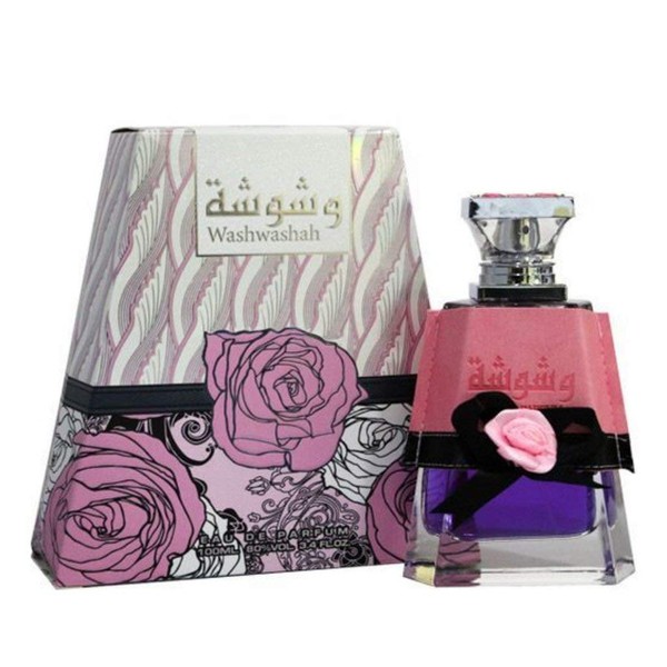 Washwashah for Women EDP - Eau De Parfum | Arabian Perfumery | Pink Pepper, Tuberose, Neroli, & Kashmir Wood | Everyday Essential | by Lattafa (Washwashah - 100 ML)