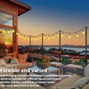 2 Pack String Light Poles,5 Ft Metal Poles with Fence